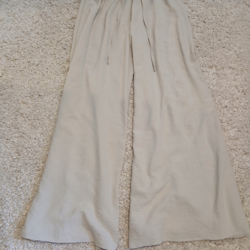 Cupshe Cream Wide-Leg Pants